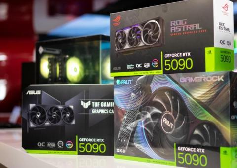 GeForce RTX 5090, RTX 5080, RTX 5070 Ti, RTX 5070, RTX 4090, RTX 4080 Super, RTX 4080, RTX 4070 Ti