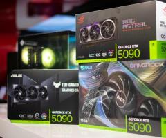 GeForce RTX 5090, RTX 5080, RTX 5070 Ti, RTX 5070, RTX 4090, RTX 4080 Super, RTX 4080, RTX 4070 Ti